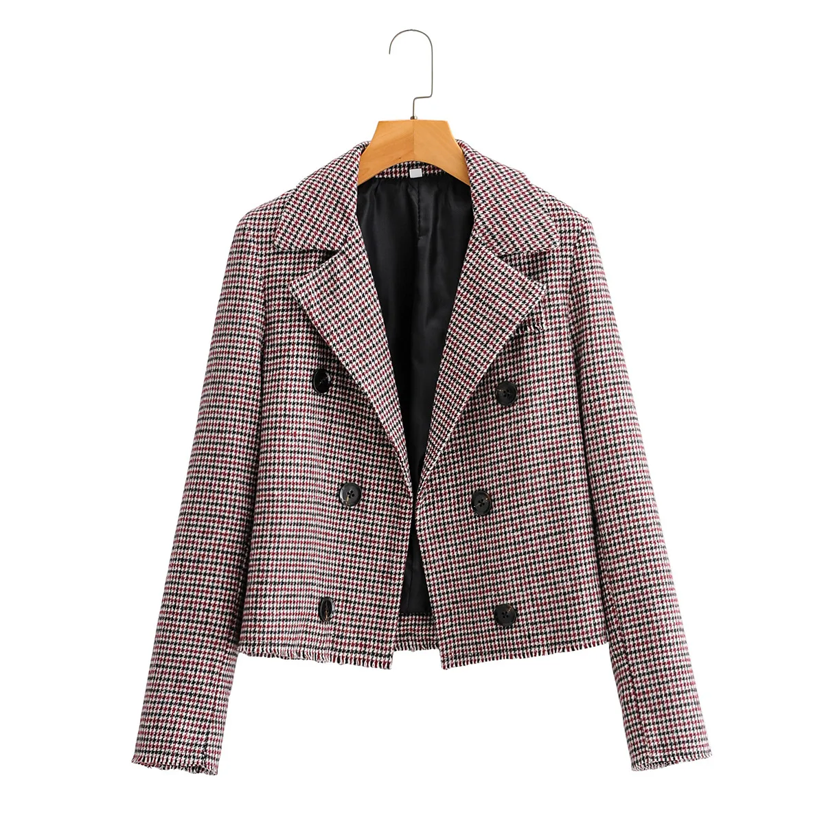 The New Plaid Blazer for Spring 2021 Has a Double-Breasted Long-Sleeved Woollen Coat for Ladies with a Stylish Commute Casual
The New Plaid Blazer for Spring 2021 Has a Double-Breasted Long-Sleeved Woollen Coat for Ladies with a Stylish Commute Casual