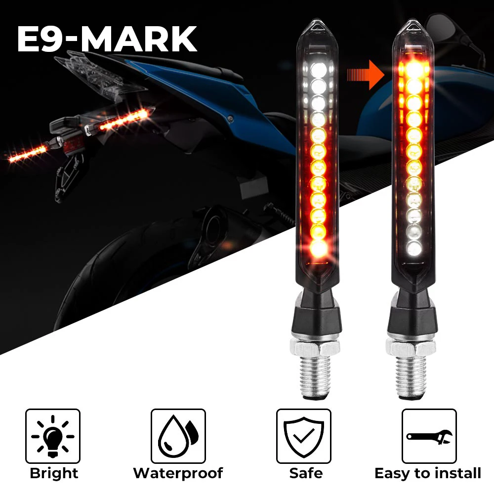 E9-Mark LED Indicators Lights For BMW R1200GS ADV LC F800GS F 800 GS R 1200GS Adventure Turn Signal Motorcycle Lights 2013-2018
E9-Mark LED Indicators Lights For BMW R1200GS ADV LC F800GS F 800 GS R 1200GS Adventure Turn Signal Motorcycle Lights 2013-2018