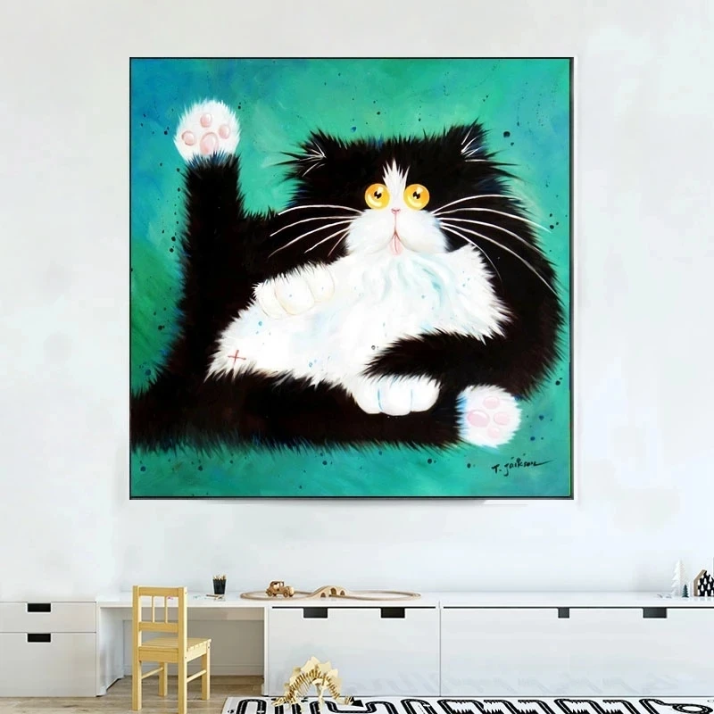 Современный постер с изображением мультяшных животных кошачьей лапы и картины на холсте, постер с рисунком для декора гостиной, домашний На...
Современный постер с изображением мультяшных животных кошачьей лапы и картины на холсте, постер с рисунком для декора гостиной, домашний На...