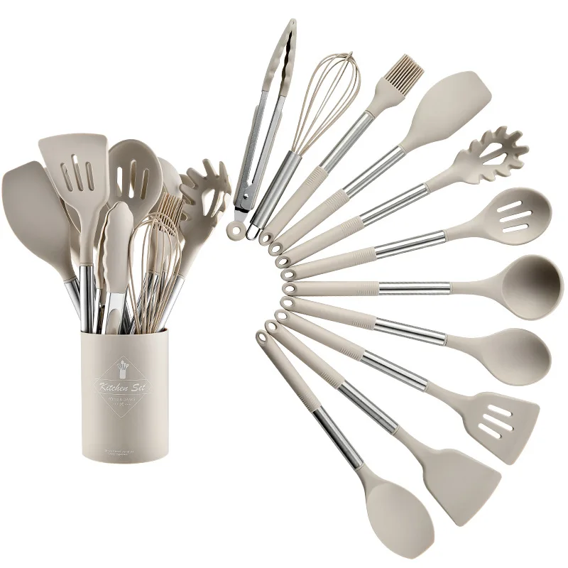Silicone Kitchen Cookware Kitchenware Non-stick Cake Tool Spatula Ladle Egg Beaters Shovel Spoon Soup Utensils Cooking Tool Set
Silicone Kitchen Cookware Kitchenware Non-stick Cake Tool Spatula Ladle Egg Beaters Shovel Spoon Soup Utensils Cooking Tool Set