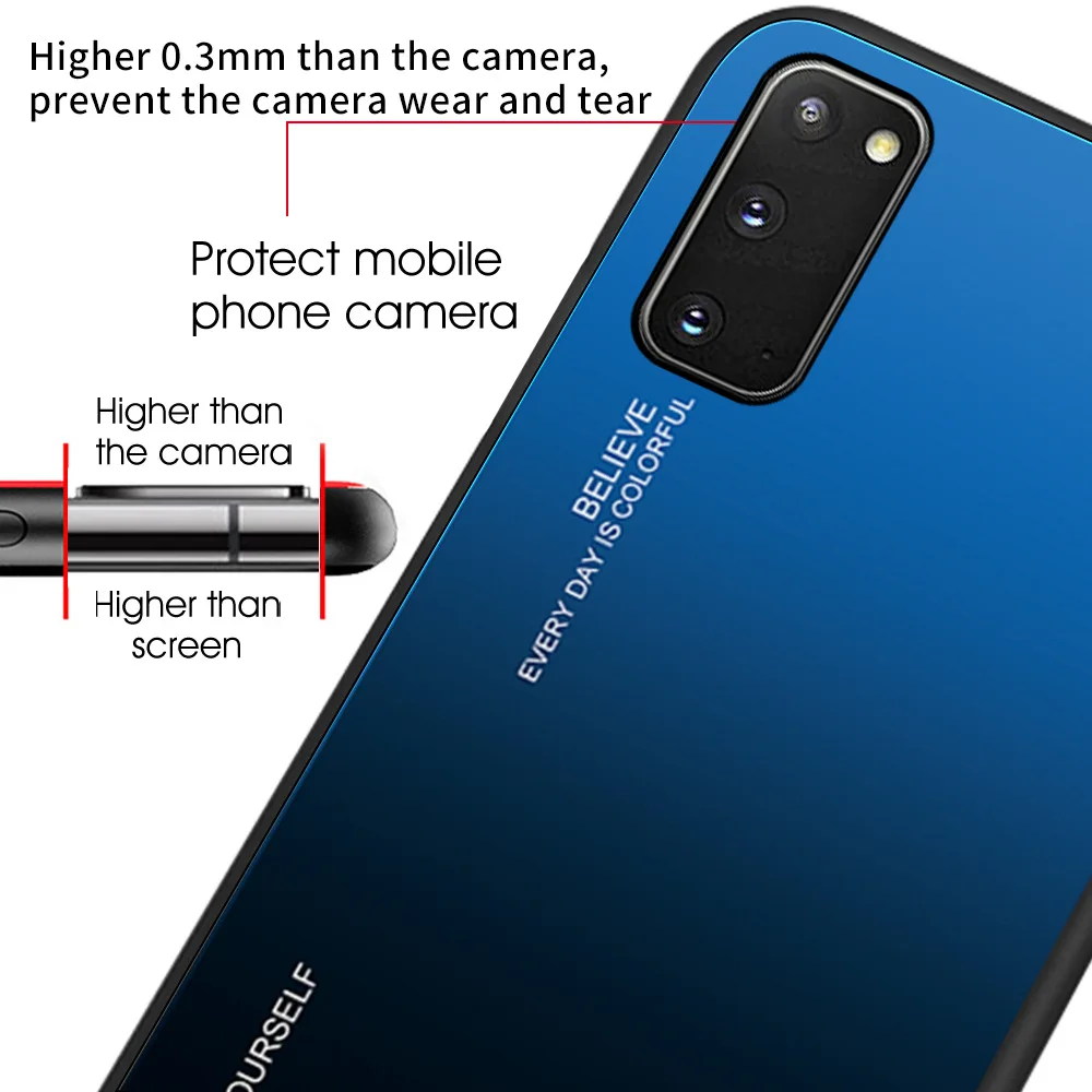 For samsung s20 phone case Series Note20 glass mobile phone protective cover custom anti-drop gradient color mobile phone case
For samsung s20 phone case Series Note20 glass mobile phone protective cover custom anti-drop gradient color mobile phone case
