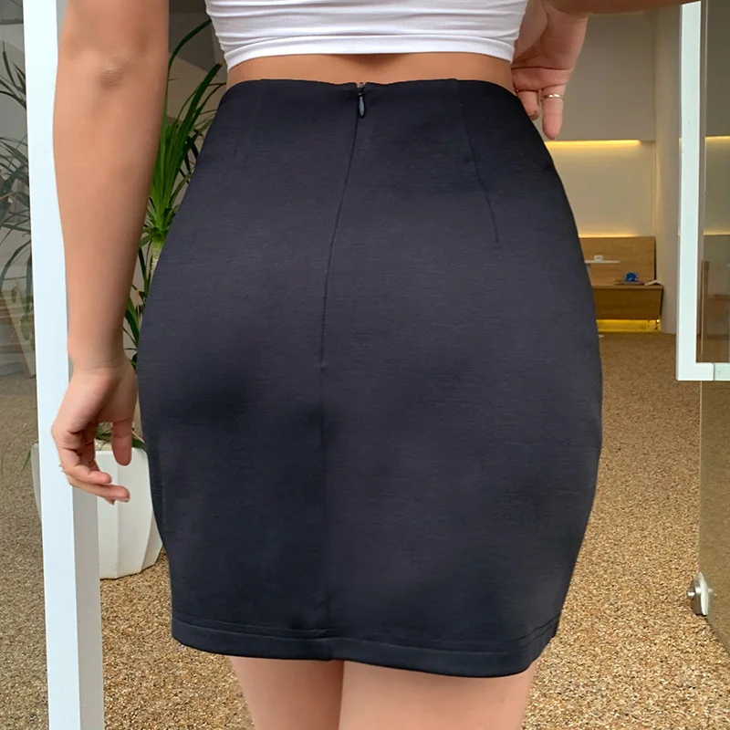 Women's Skirt Irregular Skirt Women Dress High Waist Solid Color With Decorative Buttons Denim High-waisted Skirt Pleated Skirts
Women's Skirt Irregular Skirt Women Dress High Waist Solid Color With Decorative Buttons Denim High-waisted Skirt Pleated Skirts