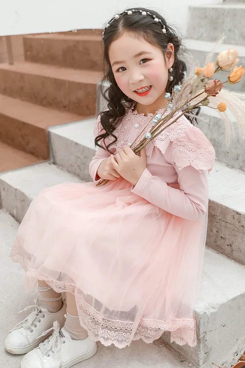 Girls Long Sleeve Dress Autumn Winter Mesh Lace Princess Dresses For Kids Girls Wedding Ball Party Dress Kids Clothing Christmas
Girls Long Sleeve Dress Autumn Winter Mesh Lace Princess Dresses For Kids Girls Wedding Ball Party Dress Kids Clothing Christmas