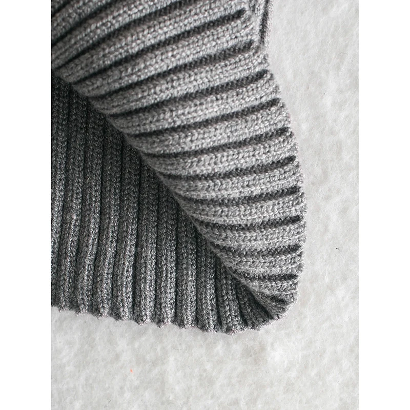 Pop Fashion Design Women Short Sweater Nice Long Sleeve Ribbed Personality Sleeve Gray Turtleneck Thick Pullover Solid SpringTop
Pop Fashion Design Women Short Sweater Nice Long Sleeve Ribbed Personality Sleeve Gray Turtleneck Thick Pullover Solid SpringTop