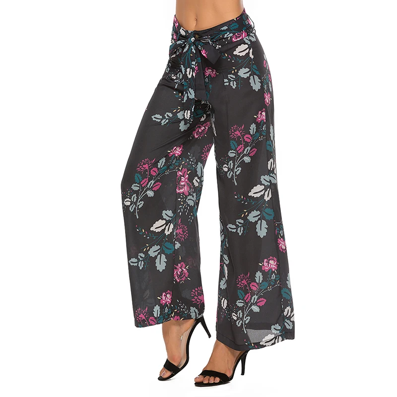 Women Wide Leg Pants Bohemian Geometric Print Trousers Summer Casual Lace Up Long Pantalon Loose Flare Pants Streetwear
Women Wide Leg Pants Bohemian Geometric Print Trousers Summer Casual Lace Up Long Pantalon Loose Flare Pants Streetwear
