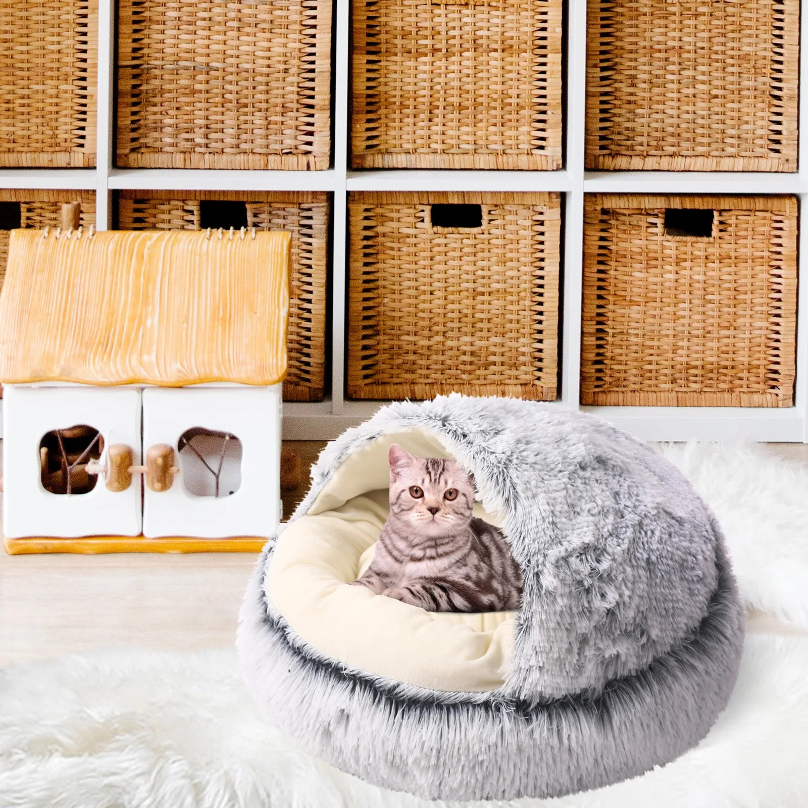 Домик для кошки, подушка корзина для кошек, удобный лежак для котят, Плюшевые аксессуары для кошек, палатка, коврик для собаки, сумка для моющ...
Домик для кошки, подушка корзина для кошек, удобный лежак для котят, Плюшевые аксессуары для кошек, палатка, коврик для собаки, сумка для моющ...
