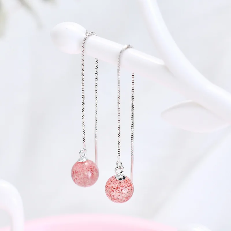 Strawberry crystal earrings crystal earrings Korean students recruit peach blossom earrings transfer earrings female
Strawberry crystal earrings crystal earrings Korean students recruit peach blossom earrings transfer earrings female