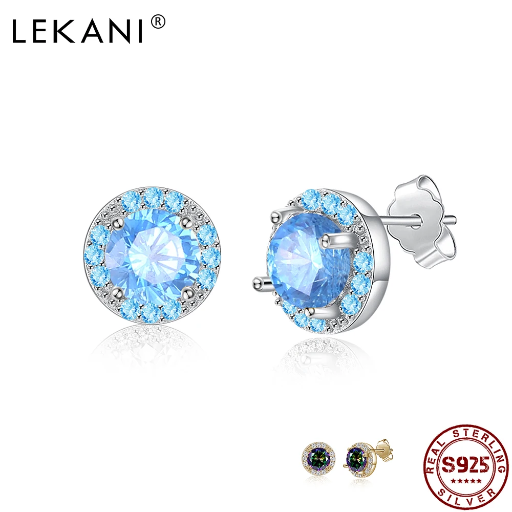 LEKANI Fashion 925 Sterling Silver Earrings Women's Simple Earrings Cubic Zirconia Stud Earrings Memorial Day Gift to Friends
LEKANI Fashion 925 Sterling Silver Earrings Women's Simple Earrings Cubic Zirconia Stud Earrings Memorial Day Gift to Friends