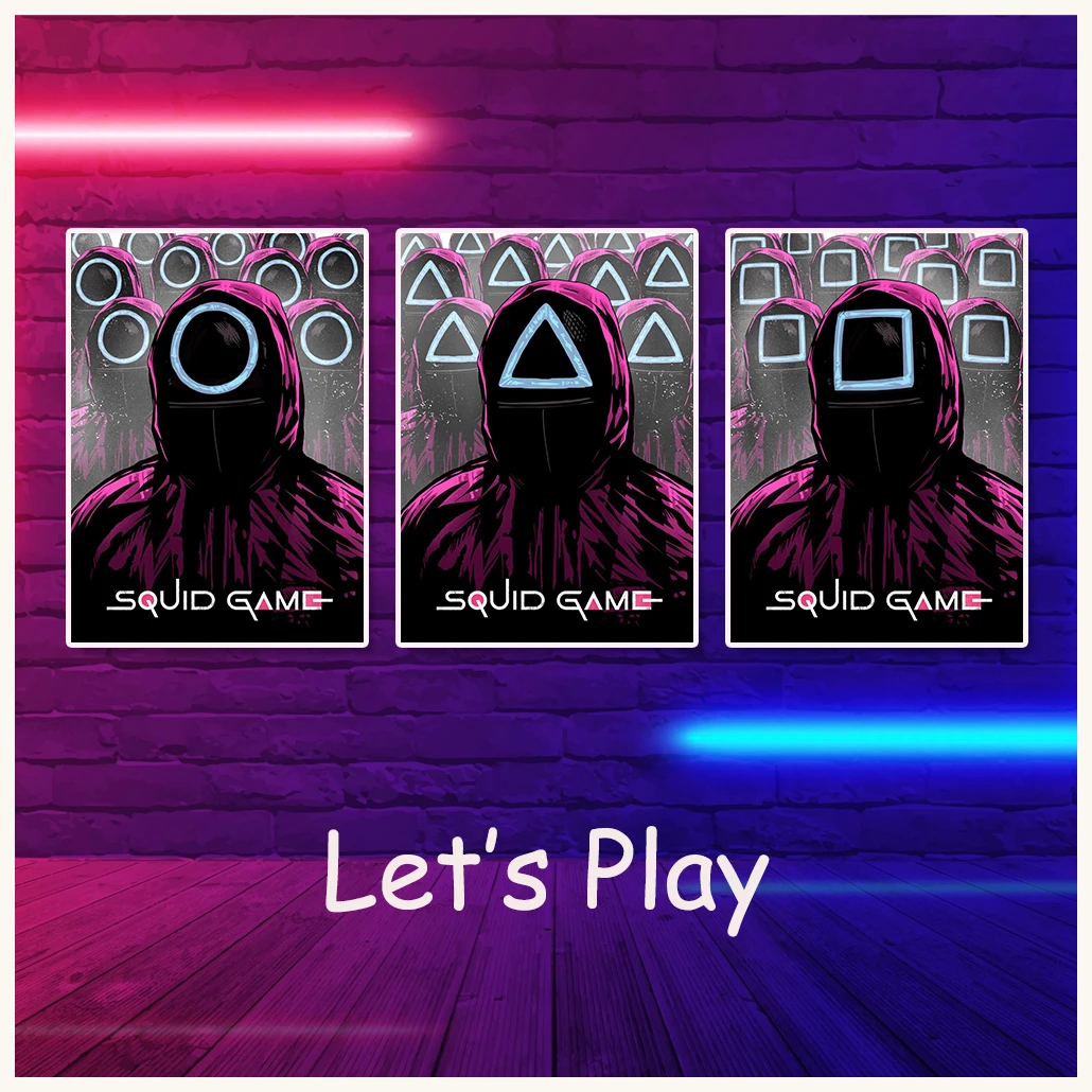 New Hot Netflix TV Show SQUID GAME Circle Triangle Squid Symbols Soldiers Combination Kraft Paper Posters
New Hot Netflix TV Show SQUID GAME Circle Triangle Squid Symbols Soldiers Combination Kraft Paper Posters
