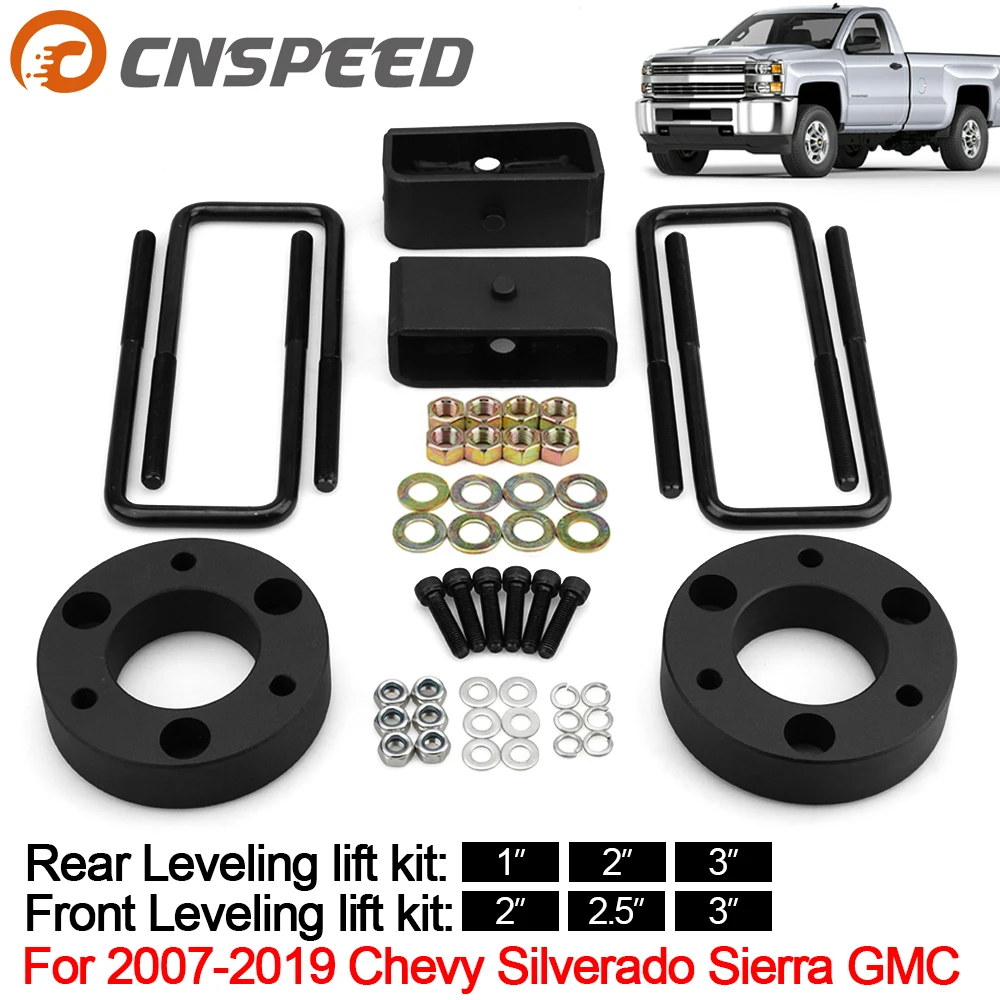 Передний и задний нивелирующий подъемник для 2007 2019 Chevy Silverado Sierra GMC|Амортизаторы