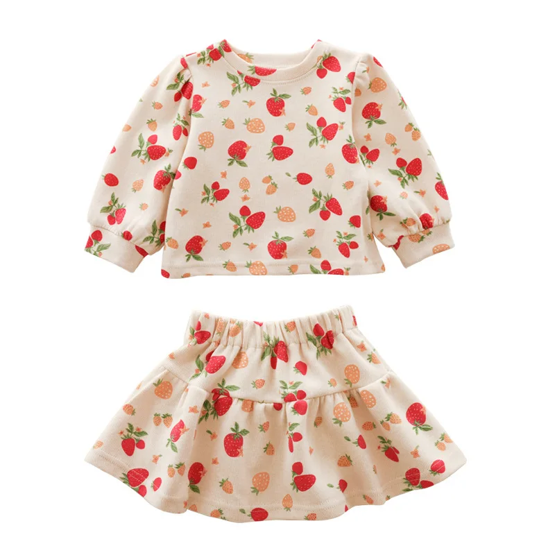 Girls Strawberry Sweater Suit 2021 New Spring And Summer Sweet And Cute Sweater + Short Skirt Two-Piece Suit Baby Girls Dress 8Y
Girls Strawberry Sweater Suit 2021 New Spring And Summer Sweet And Cute Sweater + Short Skirt Two-Piece Suit Baby Girls Dress 8Y