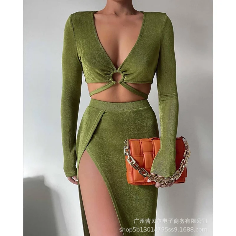 Женский элегантный ажурный комплект WEPBEL с юбкой, привлекательный укороченный топ с V-образным вырезом и длинная юбка с эластичной высокой т...
Женский элегантный ажурный комплект WEPBEL с юбкой, привлекательный укороченный топ с V-образным вырезом и длинная юбка с эластичной высокой т...