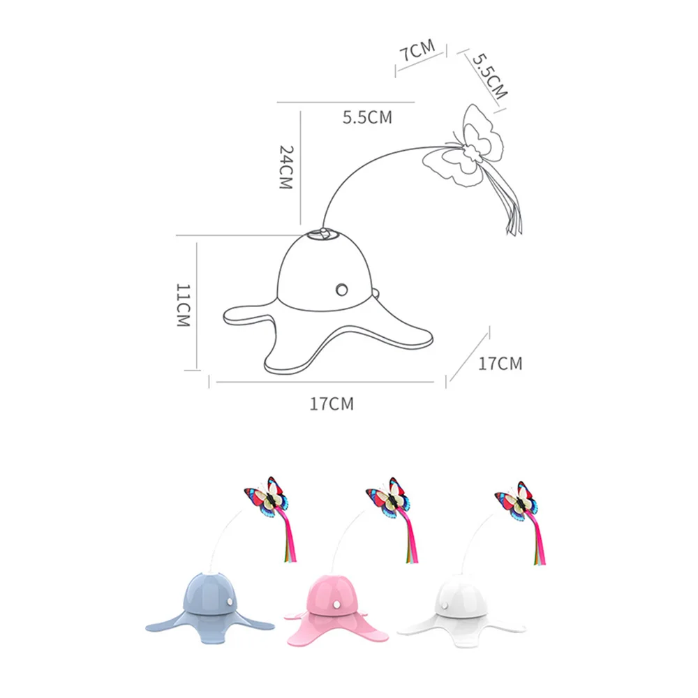 Fashion Electronic Pet Cat Toy Smart Automatic Funny Cat Exercise Electric Rotating Kitten Toys Butterfly Cat Interactive Toy
Fashion Electronic Pet Cat Toy Smart Automatic Funny Cat Exercise Electric Rotating Kitten Toys Butterfly Cat Interactive Toy