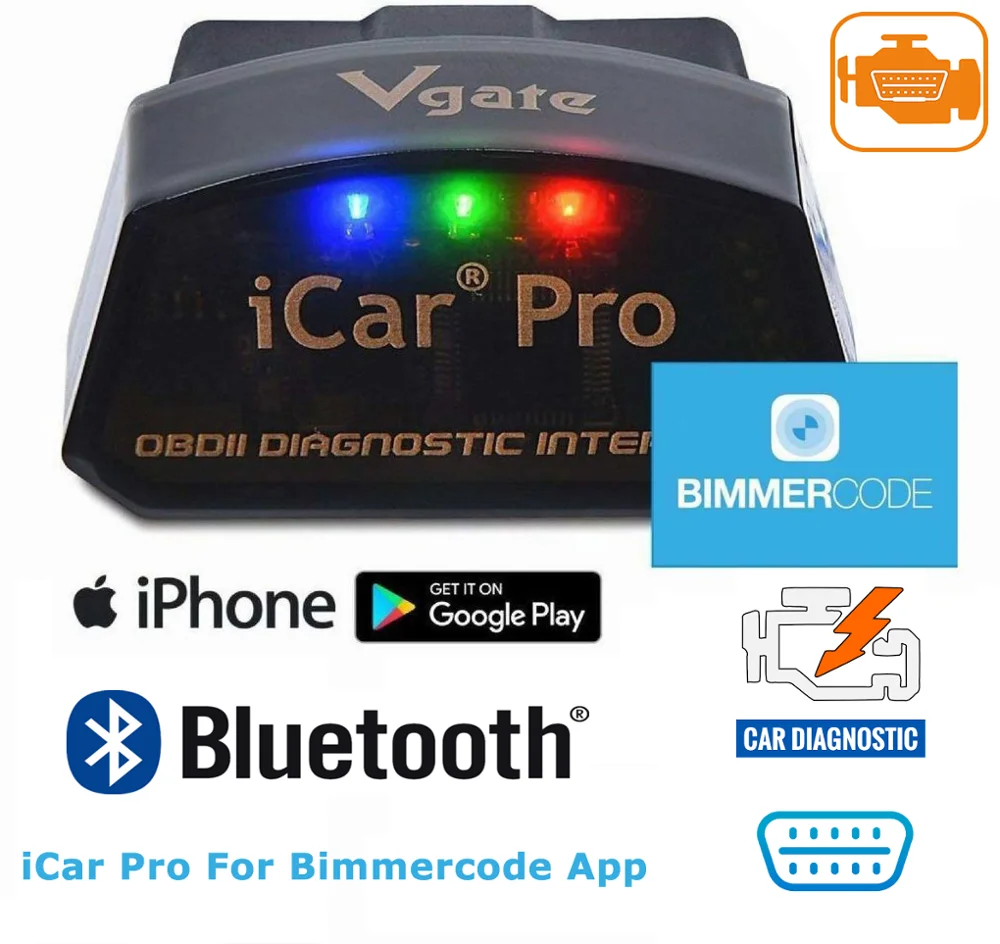 Vgate Икар Pro Bluetooth BLE 4,0 BIMMERCODE для BMW кодирование (например, iPhone, iPad, Android OBD2 BLE OBD2 сканер
Vgate Икар Pro Bluetooth BLE 4,0 BIMMERCODE для BMW кодирование (например, iPhone, iPad, Android OBD2 BLE OBD2 сканер