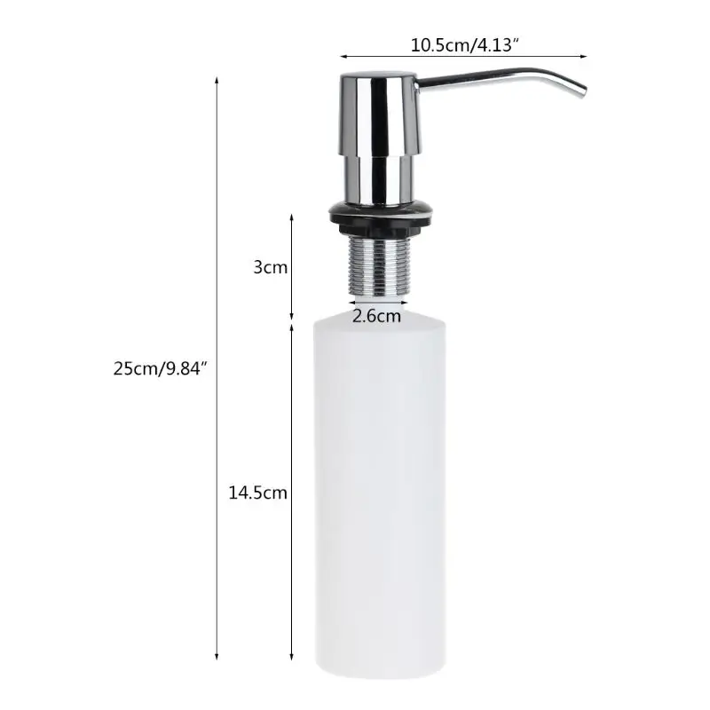 300ml Soap Dispenser Built-In Installation Lotion Pump Liquid Detergent Storage Bottle Plastic Sanitizer Container
300ml Soap Dispenser Built-In Installation Lotion Pump Liquid Detergent Storage Bottle Plastic Sanitizer Container