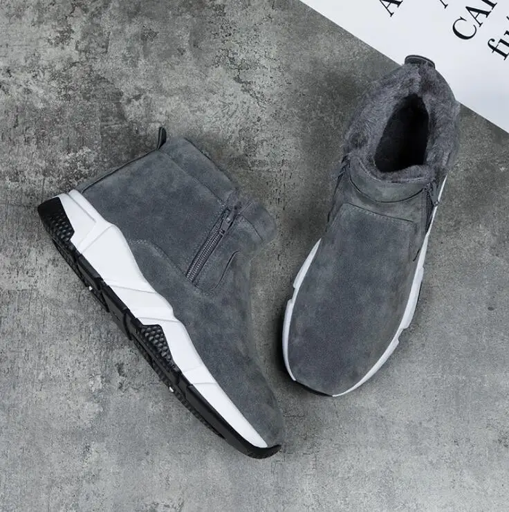 Men Cotton Boots Winter Solid Color Bold Snow Boots Flat Shoes Keep Warm Side Zipper High Gang Round Shape Men Casual Shoes
Men Cotton Boots Winter Solid Color Bold Snow Boots Flat Shoes Keep Warm Side Zipper High Gang Round Shape Men Casual Shoes
