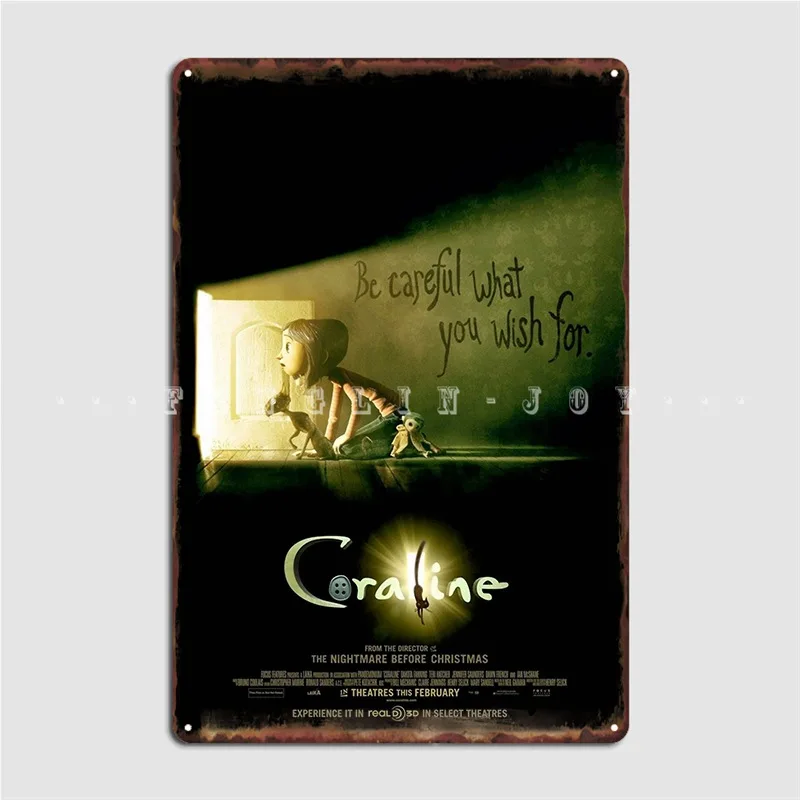 Плакат Coraline, металлический плакат с табличкой, клубный домашний персонализированный настенный плакат
Плакат Coraline, металлический плакат с табличкой, клубный домашний персонализированный настенный плакат
