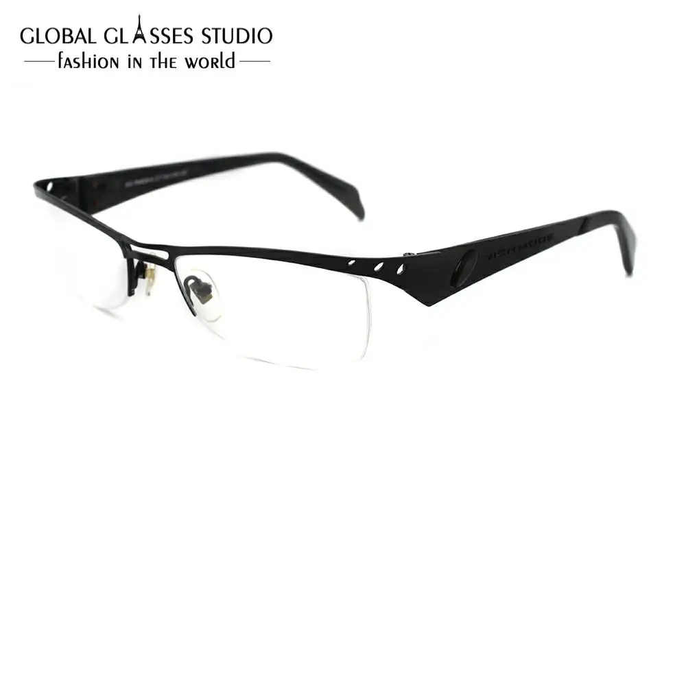 

RM00614 New Fashion Italy Design Glasses For Men Women Black acetate Eyeglasses Eyewear