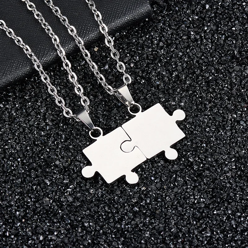 Lover Paired Puzzle Pendant Necklaces for Women Men New Fashion Stainless Steel Couple Necklace Friendship Jewelry Gifts
Lover Paired Puzzle Pendant Necklaces for Women Men New Fashion Stainless Steel Couple Necklace Friendship Jewelry Gifts
