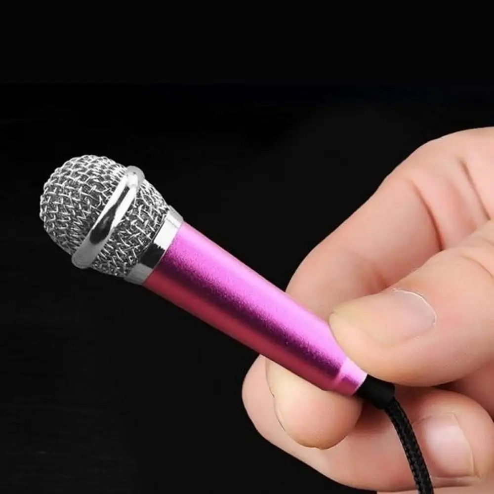 Mobile Phone Microphone 3.5mm Jack Plug Portable Karaoke Professional Wired Player Speaker Record Music | Электроника