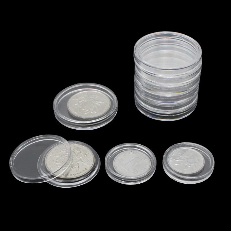 10pcs/lot Transparent Plastic Coin Holder Coin Collecting Box Case for Coins Storage Capsules Protection Boxes Container 18-40mm
10pcs/lot Transparent Plastic Coin Holder Coin Collecting Box Case for Coins Storage Capsules Protection Boxes Container 18-40mm