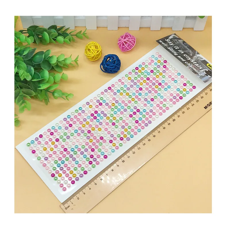 6MM Multicolor Flatback Round Self-Adhesive Limitation Pearls Sticker For Baby Kids Boys Girls DIY Cute Children Toys Stickers
6MM Multicolor Flatback Round Self-Adhesive Limitation Pearls Sticker For Baby Kids Boys Girls DIY Cute Children Toys Stickers