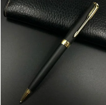 Бесплатная доставка серебристая золотистая черная шариковая ручка