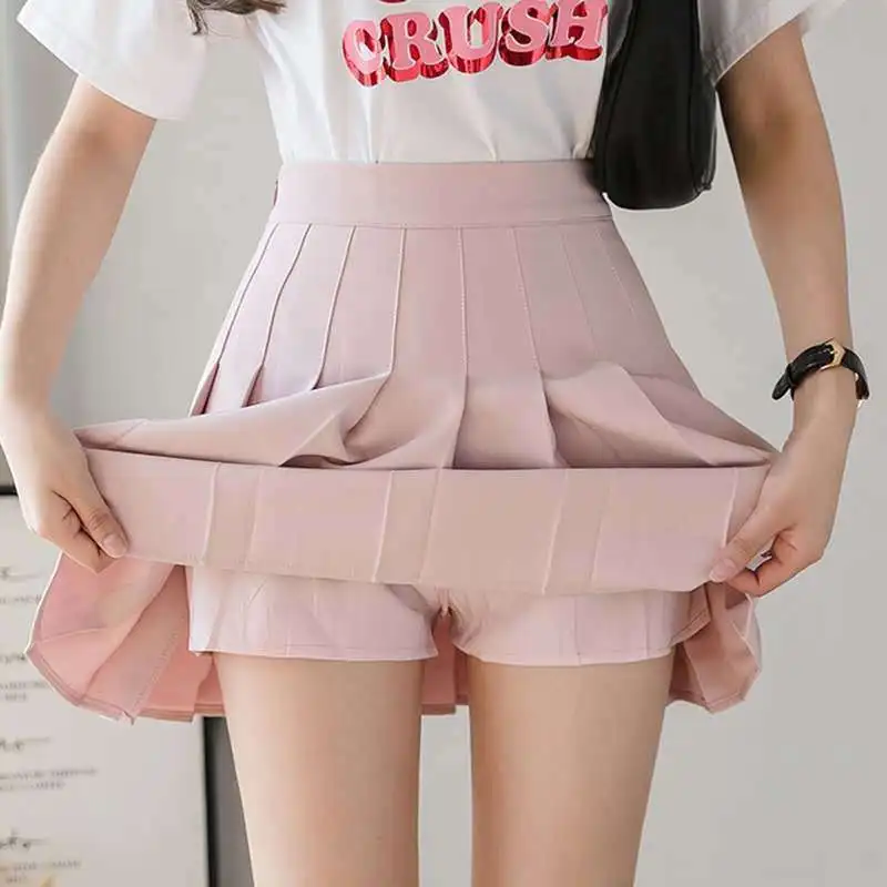 Women Fashion Summer High Waist Pleated Skirt Wind Cosplay Skirt Kawaii Female Mini Skirts Short Under It Sweet Girls DanceSkirt
Women Fashion Summer High Waist Pleated Skirt Wind Cosplay Skirt Kawaii Female Mini Skirts Short Under It Sweet Girls DanceSkirt