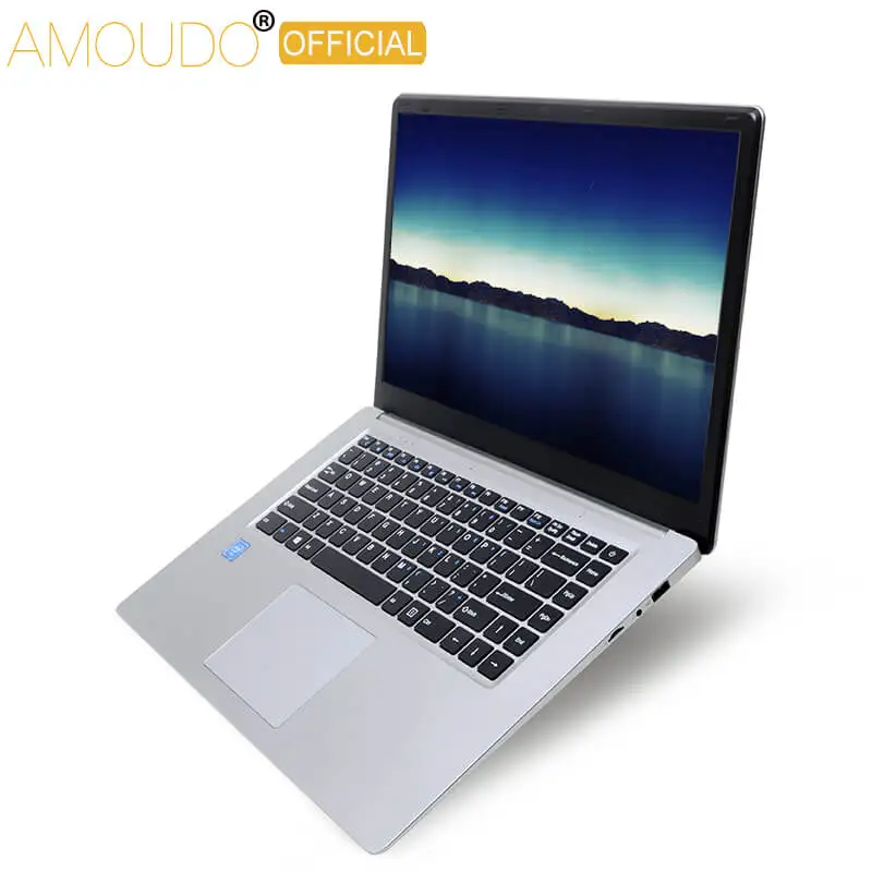 Amoudo 15 6 дюймов 1920*108P IPS экран Intel четырехъядерный процессор 4 Гб Ram 64 Rom Win10 ноутбук