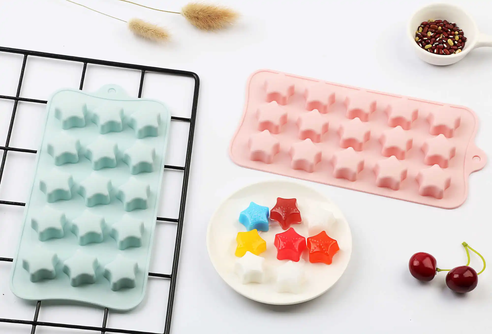 Silicone chocolate fondant mould sweet colored diy star chocolate candle candy folder decorating tool mold 3 color
Silicone chocolate fondant mould sweet colored diy star chocolate candle candy folder decorating tool mold 3 color