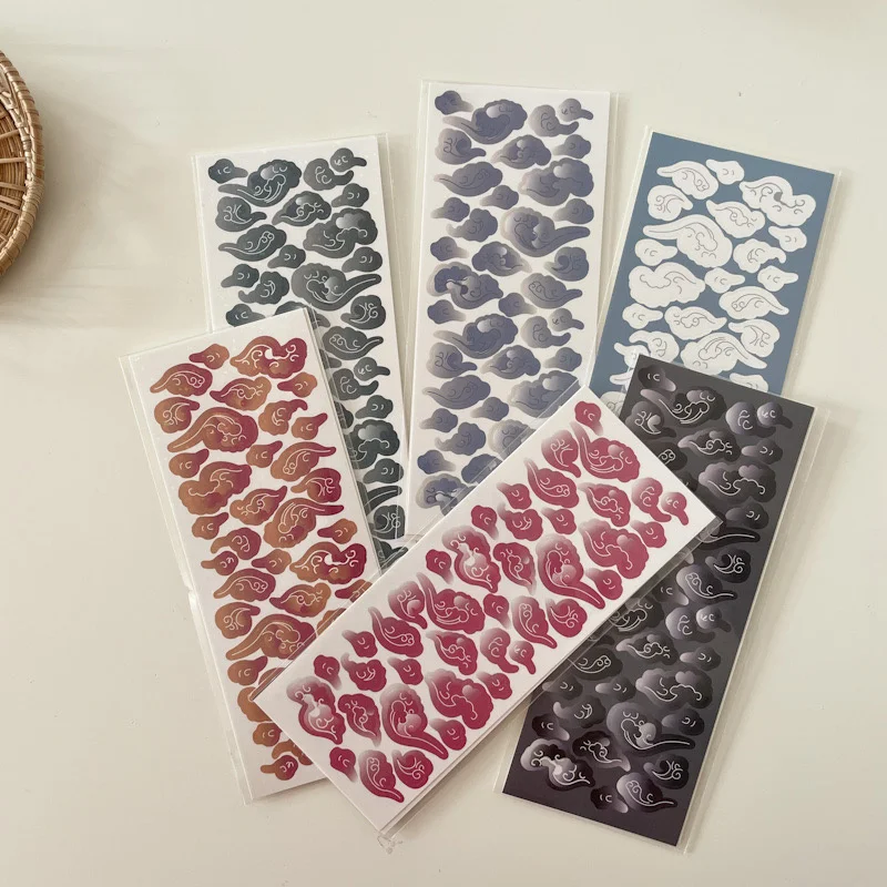 1Pc Japanese Retro Gradient Lucky Clouds Laser Stickers Scrapbooking Hand Account Decoration Stationery Sticker School Suppliesr
1Pc Japanese Retro Gradient Lucky Clouds Laser Stickers Scrapbooking Hand Account Decoration Stationery Sticker School Suppliesr