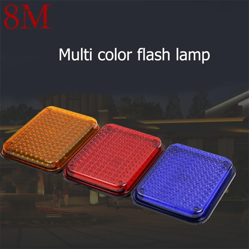 8M Highlight Flashing Light Red Blue Yellow 12V Warning Light LED For Security Guard Car Strobe Light
8M Highlight Flashing Light Red Blue Yellow 12V Warning Light LED For Security Guard Car Strobe Light