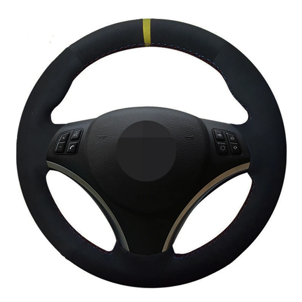 Car Steering Wheel Cover DIY Hand-stitched Black Soft Suede For BMW E90 E91 E92 E93 E87 E81 E82 E88 X1 E84 Accessories
Car Steering Wheel Cover DIY Hand-stitched Black Soft Suede For BMW E90 E91 E92 E93 E87 E81 E82 E88 X1 E84 Accessories