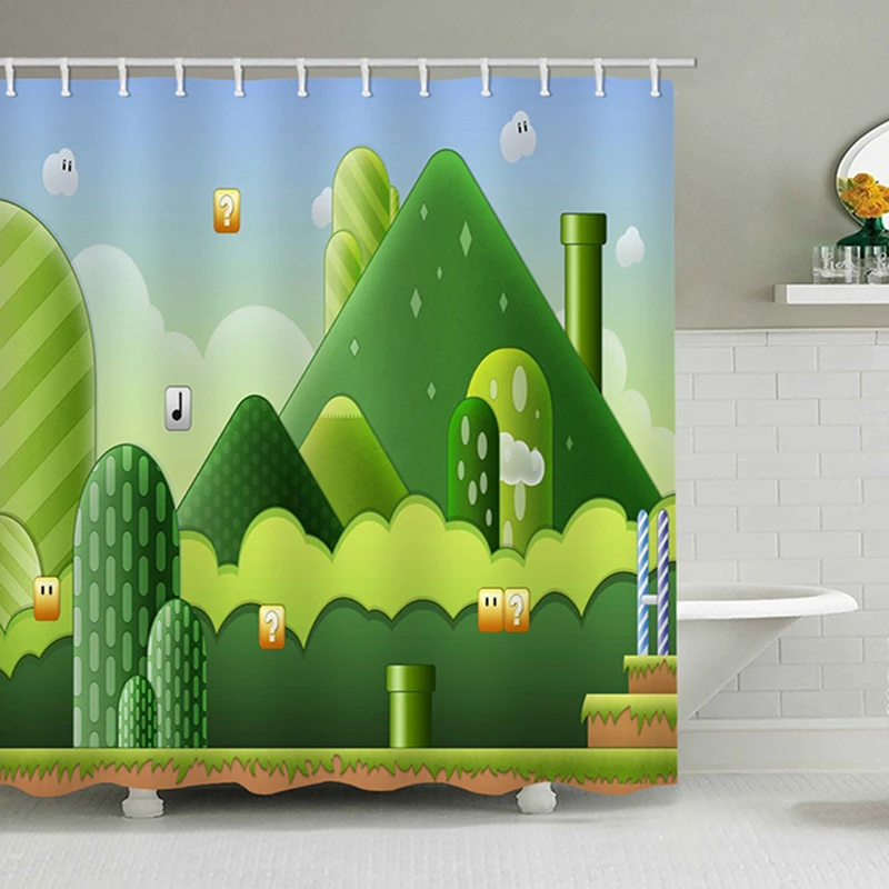 3D Game Mountain Forest Funny Shower Curtains Bathroom Curtain With Hooks Decor Waterproof
3D Game Mountain Forest Funny Shower Curtains Bathroom Curtain With Hooks Decor Waterproof