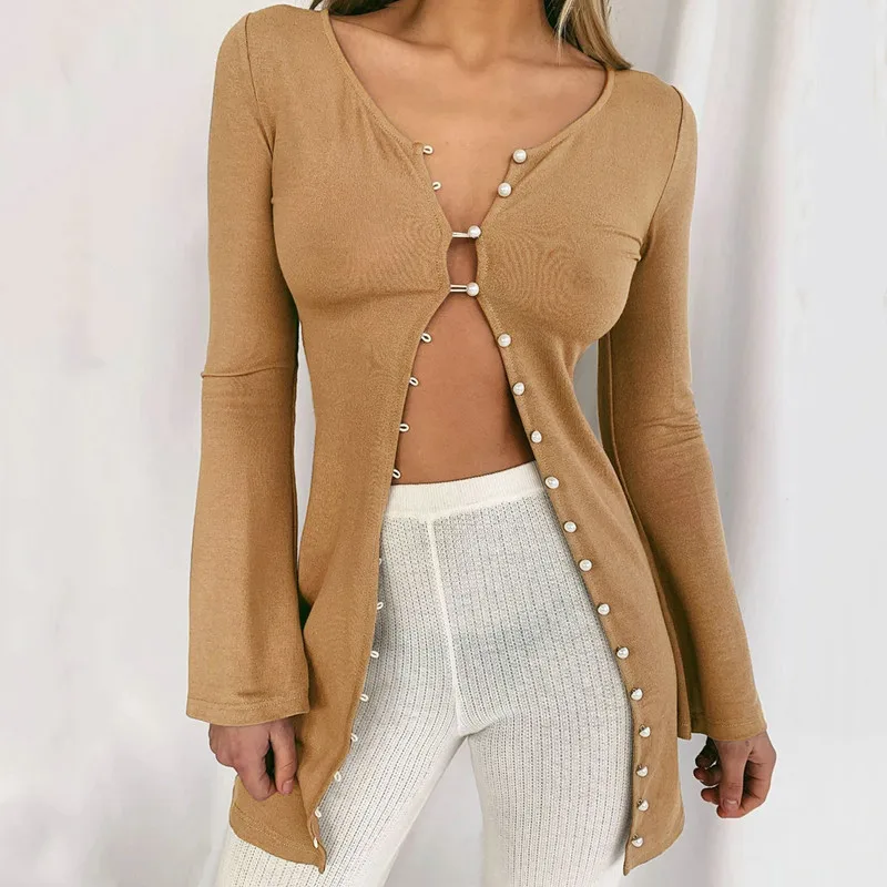 Женский длинный кардиган на пуговицах, длинный Приталенный кардиган цвета хаки, черный кардиган с длинным рукавом и V-образным вырезом, верх...
Женский длинный кардиган на пуговицах, длинный Приталенный кардиган цвета хаки, черный кардиган с длинным рукавом и V-образным вырезом, верх...