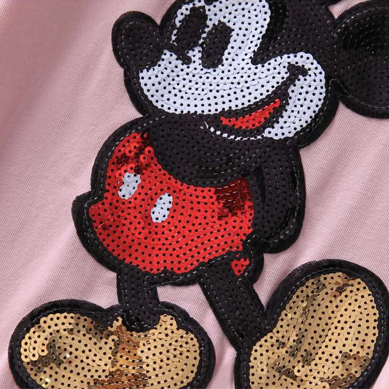 Женское платье с блестками Disney Mickey Mouse повседневное облегающее мини-платье