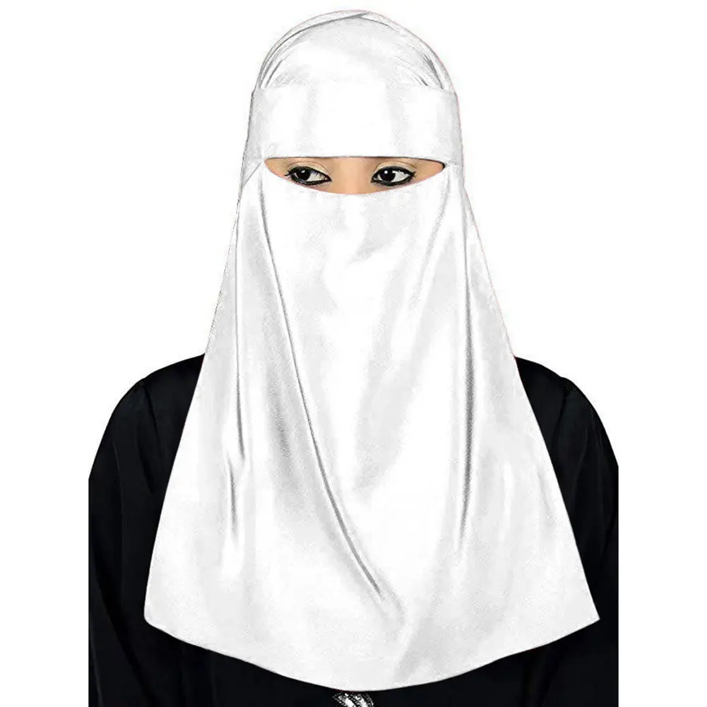 Арабский мусульманский женский Тюрбан Хиджаб Niqab мусульманская маска для лица