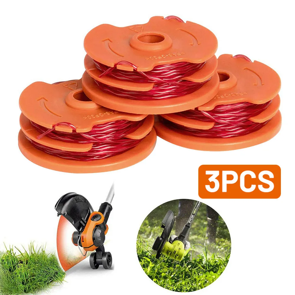 3pcs Trimmer Spool & Line For McGregor MET6032 MET4530 MET3525 Worx WG119E Strimmers Garden Tools Parts
3pcs Trimmer Spool & Line For McGregor MET6032 MET4530 MET3525 Worx WG119E Strimmers Garden Tools Parts