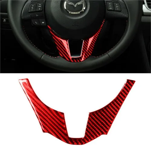 For Mazda 3 Axela 2014-2016 Red Carbon Fiber Steering Wheel Panel Cover Trim Protector Cover Panel Decoration Auto Accessories
For Mazda 3 Axela 2014-2016 Red Carbon Fiber Steering Wheel Panel Cover Trim Protector Cover Panel Decoration Auto Accessories