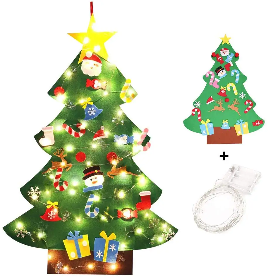 DIY Felt Christmas Tree With LED Light 2022 New Year Kids Gift Door Wall Hanging Ornaments Christmas Decoration for Home Navidad
DIY Felt Christmas Tree With LED Light 2022 New Year Kids Gift Door Wall Hanging Ornaments Christmas Decoration for Home Navidad