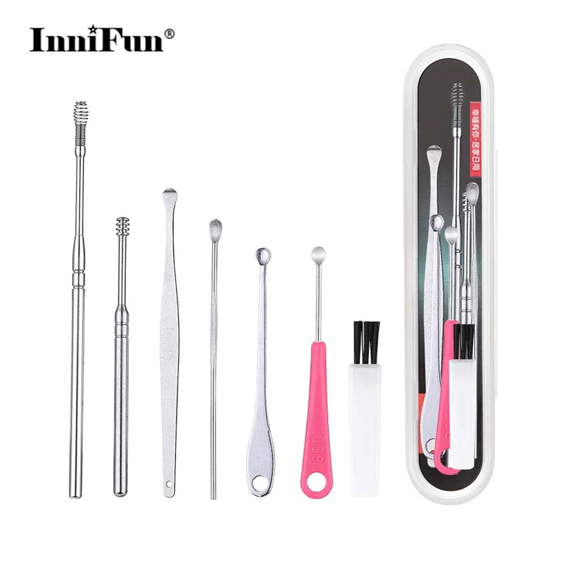 Stainless Steel Ear Wax Cleaner Set Spiral Spring Ears Cleaning Sticks Hearing Aids Earwax Picking Ear Wax Removal Tool
Stainless Steel Ear Wax Cleaner Set Spiral Spring Ears Cleaning Sticks Hearing Aids Earwax Picking Ear Wax Removal Tool