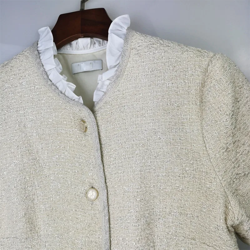 2020 Autumn And Winter New Fashion Design Sense Small Incense Wind Fungus Collar Lady Temperament Tweed Women's Dress C054
2020 Autumn And Winter New Fashion Design Sense Small Incense Wind Fungus Collar Lady Temperament Tweed Women's Dress C054