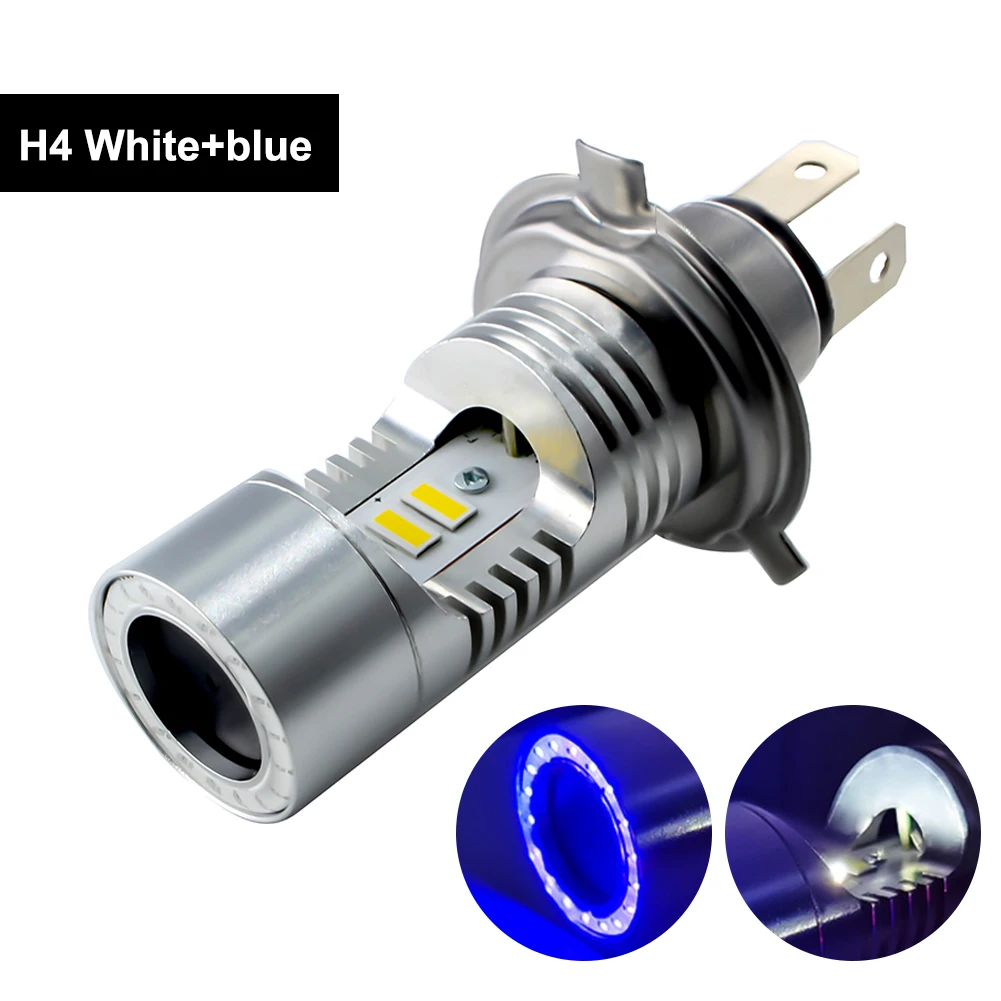 1pc Moto Headlight H4 BA20D H6 Red/Blue Angel Eye LED Bulb 2500ML 6000K White 360° Beam Angle Fog Light motorcycle accessories
1pc Moto Headlight H4 BA20D H6 Red/Blue Angel Eye LED Bulb 2500ML 6000K White 360° Beam Angle Fog Light motorcycle accessories