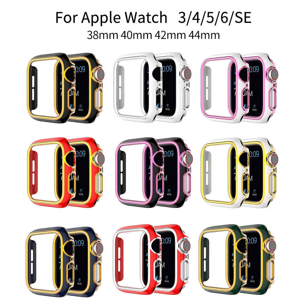 

For Apple Watch Case Series 6 SE 5 4 3 2 iWatch Case Accessor 44mm 40mm 42mm 38mm Protector Apple Watch