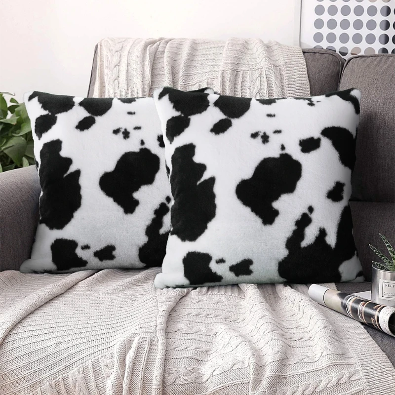Cow Pattern Plush Pillowcase Throw Pillow Case Chair Cushion Case Sofa Seat Cushion Cover Home Decoration
Cow Pattern Plush Pillowcase Throw Pillow Case Chair Cushion Case Sofa Seat Cushion Cover Home Decoration