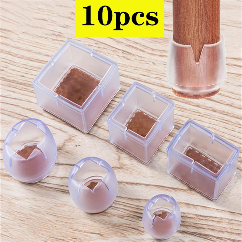10pcs transparent Furniture Feet Protection Cover With Felt Pad Rubber Non-slip Table Chair Leg Feet Pads Wood Floor Protector
10pcs transparent Furniture Feet Protection Cover With Felt Pad Rubber Non-slip Table Chair Leg Feet Pads Wood Floor Protector