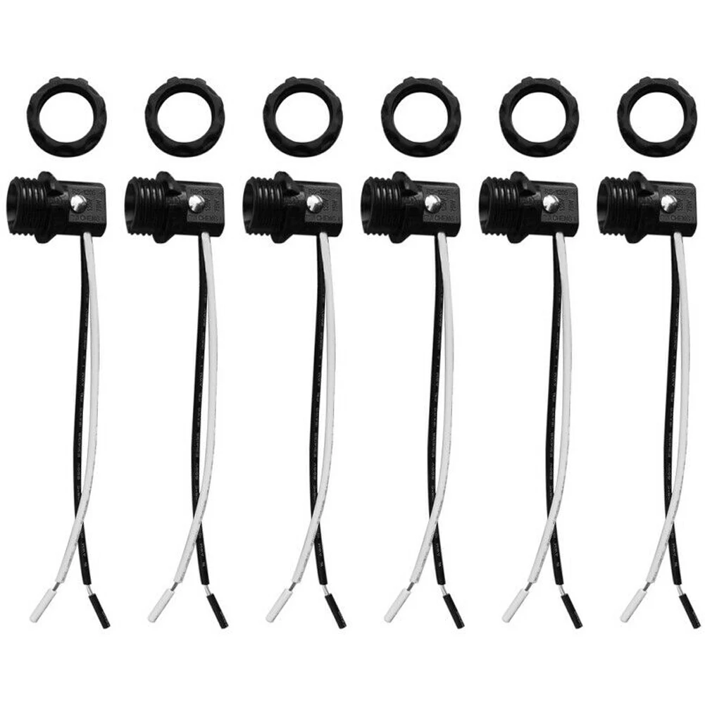 6pcs E12 Tool Home Screw Socket Candelabra Base Lamp Holder Bulb Adapter Convenient Accessories Easy Install Security Wire Leads
6pcs E12 Tool Home Screw Socket Candelabra Base Lamp Holder Bulb Adapter Convenient Accessories Easy Install Security Wire Leads