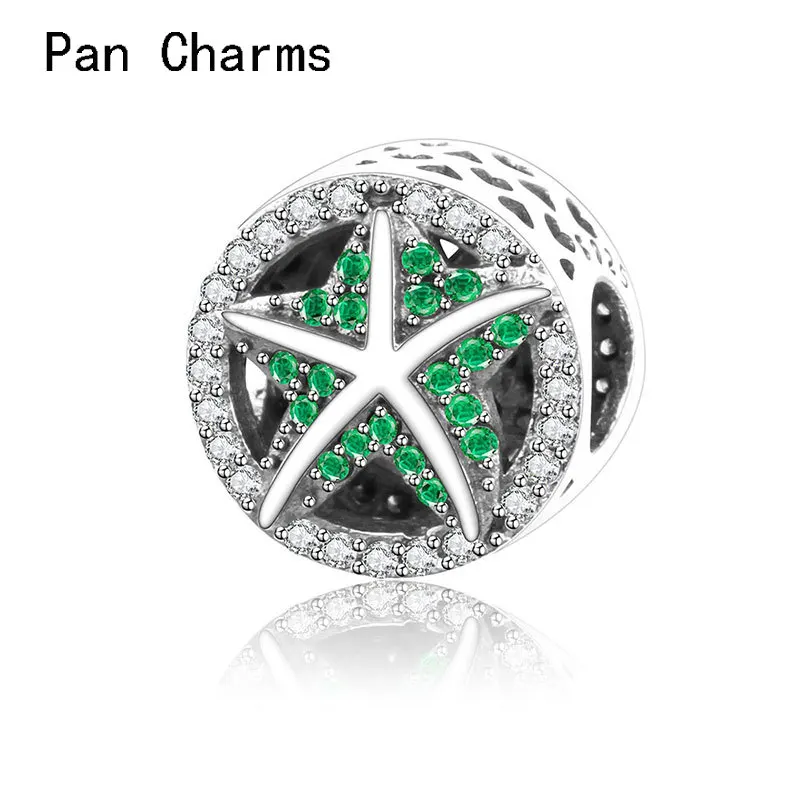 30% Silver Openwork Beads Green Zircon Starfish Charm Fit Original Bracelets Women Fashion Jewelry Making Gift
30% Silver Openwork Beads Green Zircon Starfish Charm Fit Original Bracelets Women Fashion Jewelry Making Gift