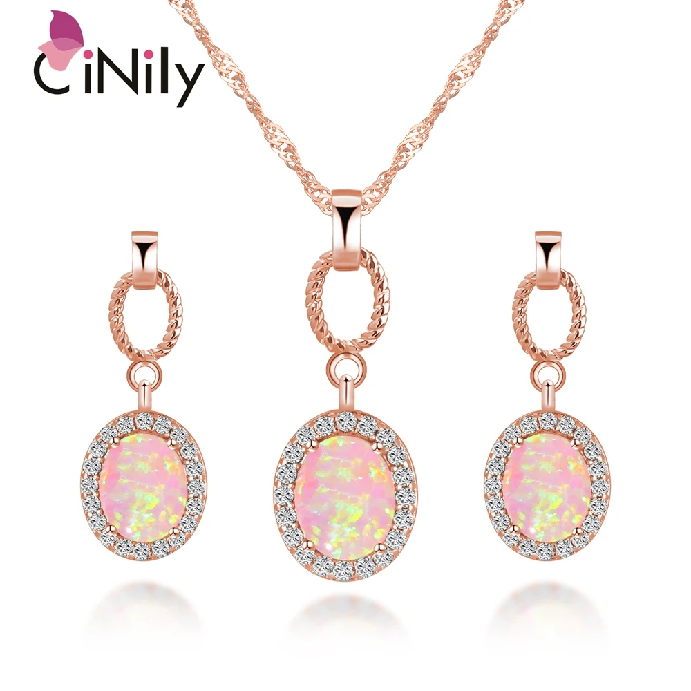 CiNily Luxury Pink Fire Opal Jewelry Set Rose Gold Color Necklaces Dangle Pendants Filled Drop Earrings With Stone Gifts Woman
CiNily Luxury Pink Fire Opal Jewelry Set Rose Gold Color Necklaces Dangle Pendants Filled Drop Earrings With Stone Gifts Woman