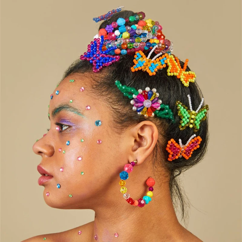 Handmade Woven Butterfly Hair Clips Girl Hair Barrettes Pearl Colored Beaded Hairpin Trendy Woman Hair Accessories
Handmade Woven Butterfly Hair Clips Girl Hair Barrettes Pearl Colored Beaded Hairpin Trendy Woman Hair Accessories